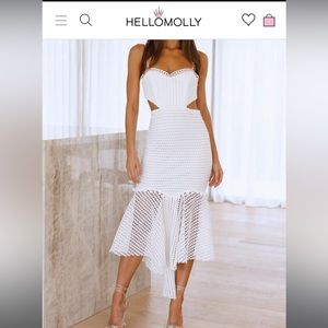 Hello Molly Keep Livin It Up Maxi Dress White - M